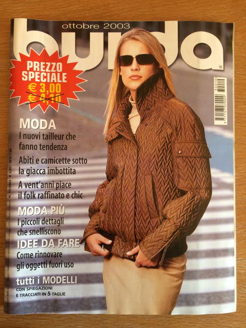 Burda World of Fashion Magazine February 2003 Sewing Patterns 