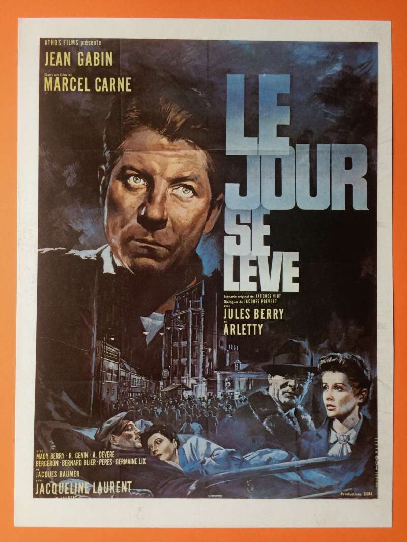 Le jour se lève (1939) Belgian movie poster