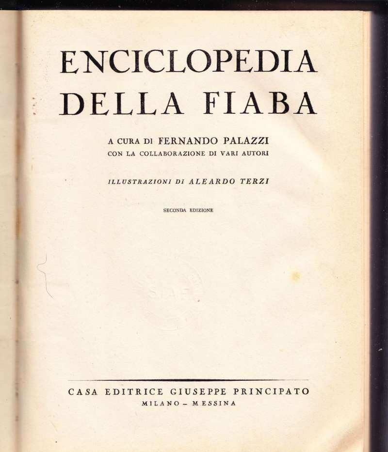 ENCICLOPEDIA DELLA FIABA Fiabe leggende dell'Europa Orientale - Principato  1949 EUR 50,00 - PicClick IT